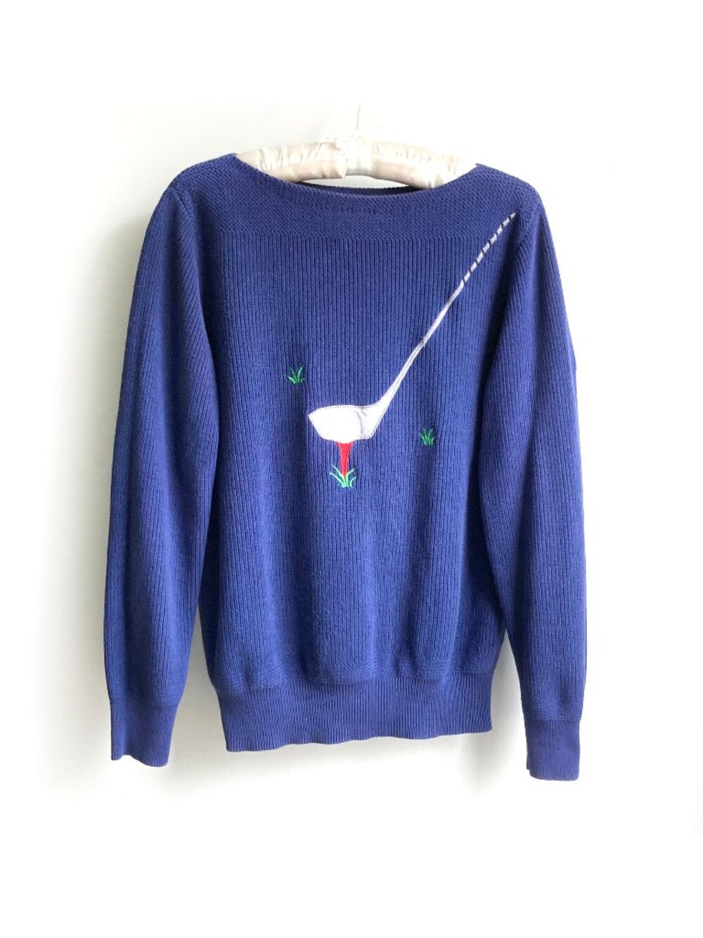 Northern Isles Vintage Cotton Sweater Golf Club Tee Shot Whimsy USA